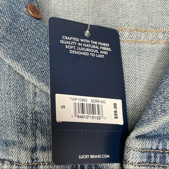 Lucky Brand Tomboy Trucker Oversized Jean Jacket - Picture 7 of 9